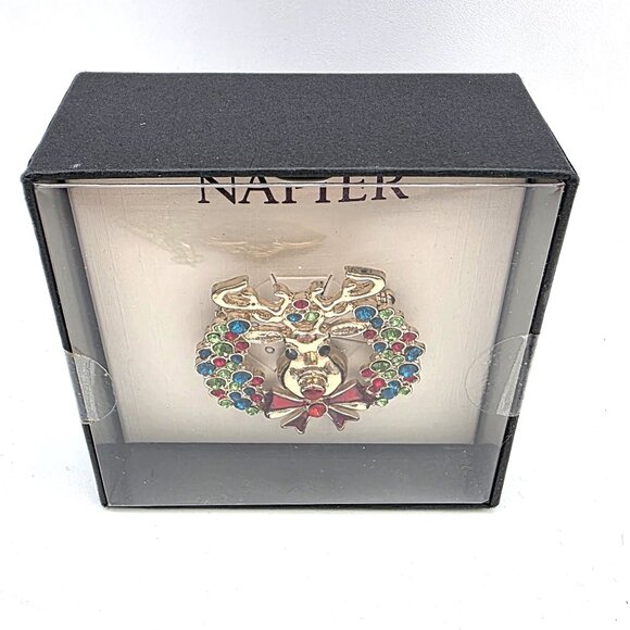 Vintage Collection 3 Novelty Christmas Brooch Pins Pendants Tree Santa Reindeer - Picture 7 of 9